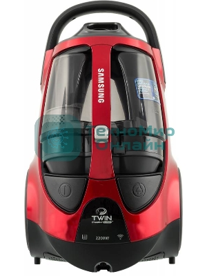 Пылесос Samsung VCC885HH3P красный, 430/2200 Вт, уборка сухая, пылесборник контейнер 2 л