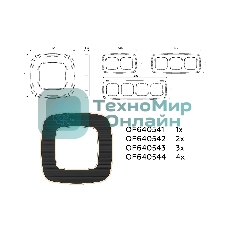 Рамка OMEGA Coint (Черный Стекло органическое/Шампань) 1-ая OF640541