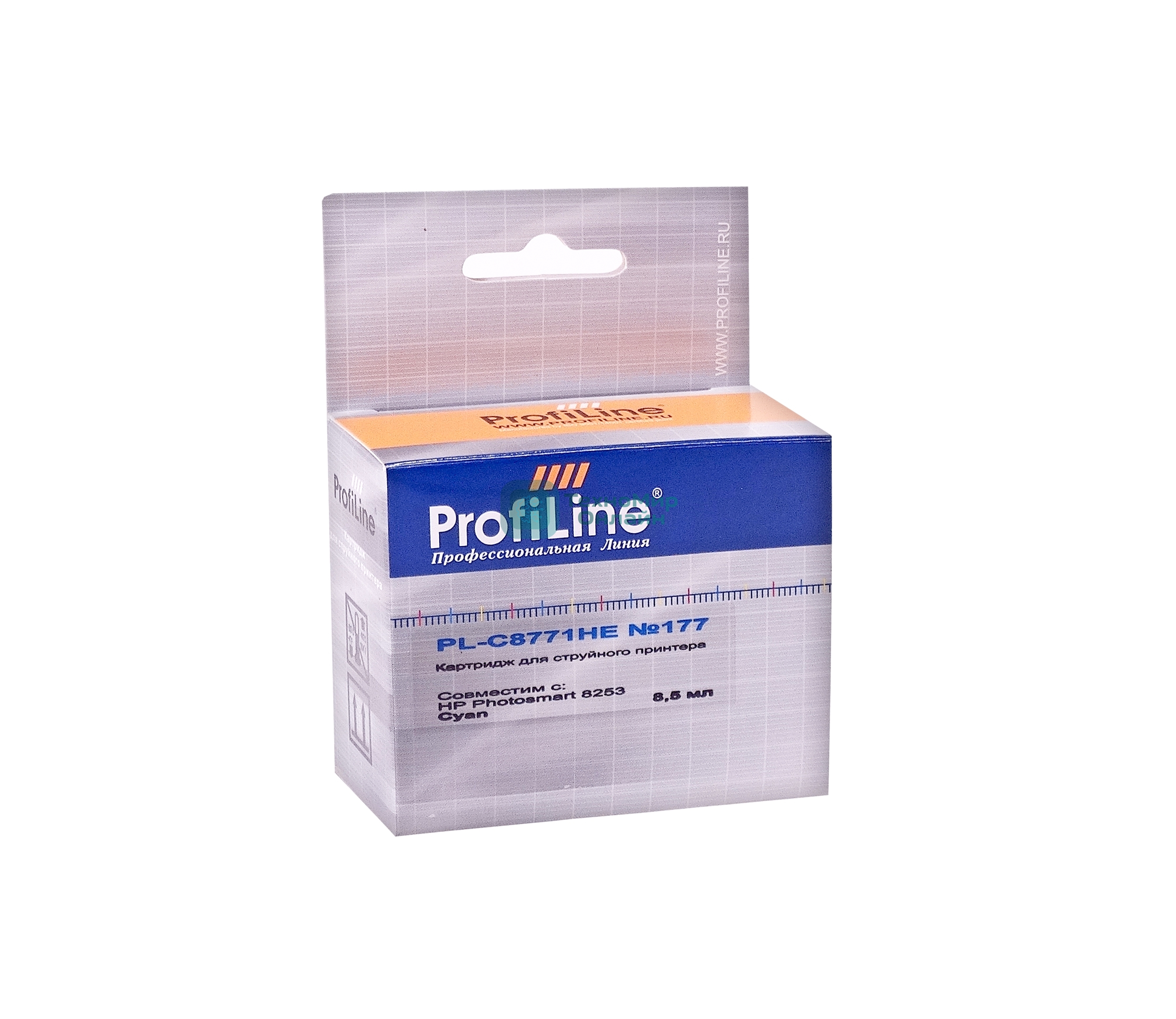 Картридж струйный ProfiLine PL-C8771HE №177 для принтеров HP 8253 Cyan водн