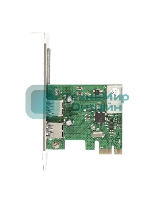 Контроллер ExeGate EXE-319 PCI-E 2.0, 2*USB 3.0 ext, разъем доп.питания (OEM)