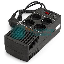 Стабилизатор ExeGate Power AD5000-500 (500VA/300W, диапазон 150...280В, 4 евророзетки)