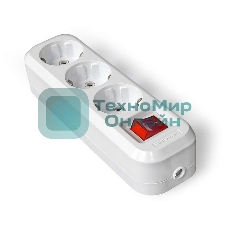 Колодка удлинителя 3-м с выкл. АВС-пл. с заземл. UNIVersal S303