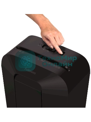 Шредер Fellowes PowerShred LX41 черный (секр.P-4)/перекрестный/8лист./17лтр./скрепки/скобы/пл.карты