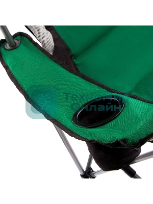 Кресло складное Palisad Camping с подлокотниками и подстаканником 60x60x110/92 см