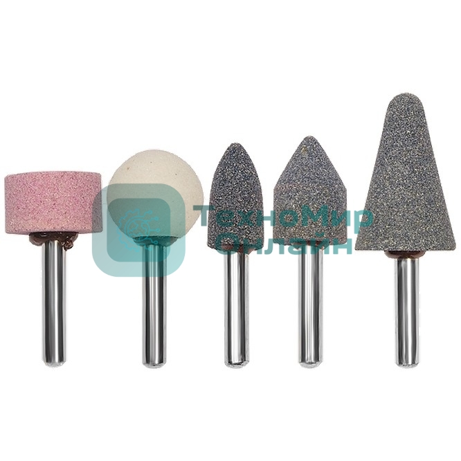 Точильные камни Matrix для дрели, 5 шт.