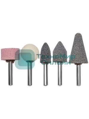 Точильные камни Matrix для дрели, 5 шт.