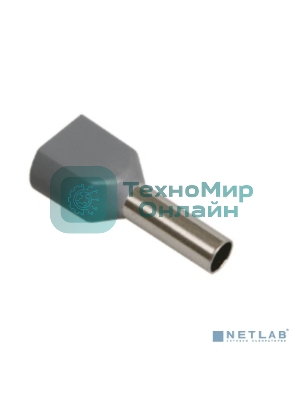 Наконечник-гильза изол. НГИ2 4.0-12 сер. (уп. 100 шт) IEK UTE10-D4-0-100