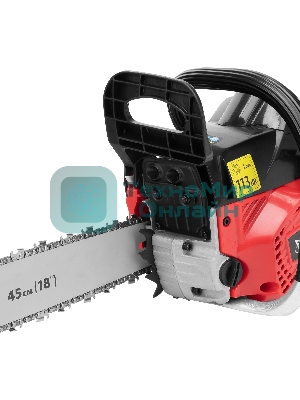 Пила цепная бензиновая MTX S-5218, шина 45 см, 52см3, 3 л.с., шаг 0,325, паз 1,5 мм, 72 зв