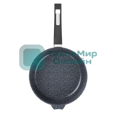 Сковорода вок Мечта С64803 Гранит star 24x24 см с несъемной ручкой и стекл. крышкой