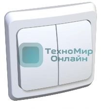 Выключатель 2-кл. СП Этюд 10А IP20 белый SchE BC10-002B