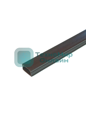 Кабель-канал 20х10 L2000 пластик с двойным замком венге УралПак КК-4820010-160