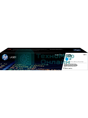 Картридж лазерный HP W2071A (HP 117A) голубой для HP Color Laser 150/170 700 страниц.