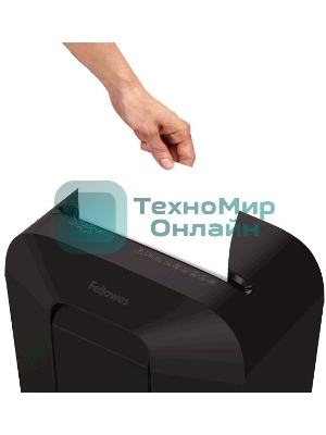 Шредер Fellowes PowerShred LX41 черный (секр.P-4)/перекрестный/8лист./17лтр./скрепки/скобы/пл.карты