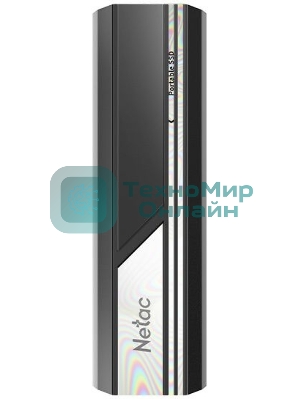 Внешний SSD Netac ZX10, 500 Gb, USB 3.2 Gen 2 Type-C, R/W 1050/1050, черный