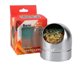 Губка металлическая для чистки наконечников паяльника Kaisi Grey