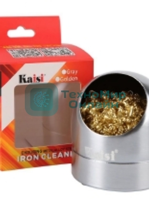 Губка металлическая для чистки наконечников паяльника Kaisi Grey