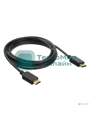 Кабель аудио-видео Buro v 1.2 DisplayPort (m)/DisplayPort (m) 3м. позолоченные контакты черный