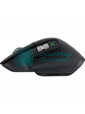 Мышь беспроводная Logitech MX Master 3s графитовый, 8000 dpi, радиоканал, Bluetooth, USB, кнопки - 7