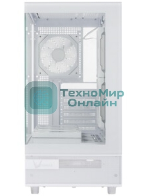 Компьютерный корпус AeroCool/Formula Crystal U2M Floe белый без БП mATX 1xUSB 3.0 audio bott PSU