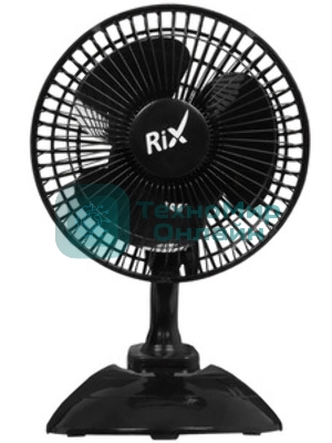 Вентилятор Rix RDF-1500WB белый, настольный, 15 Вт, 2 скорости, 15 см