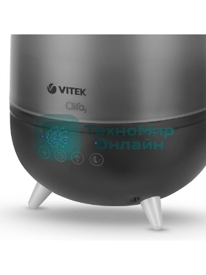 Увлажнитель воздуха Vitek VT-2356 Midnight черный, 15 м², 2 л, ультразвуковой, верхний залив воды