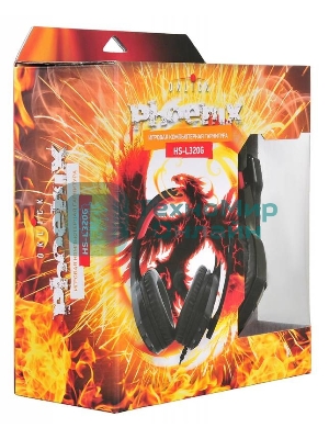 Гарнитура Oklick HS-L320G Phoenix чёрный, проводная, 3.5 мм