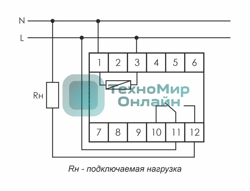 Реле времени PCA-512 (задержка выкл. 230В 8А 1перекл. IP20 монтаж на DIN-рейке) F&F EA02.001.001