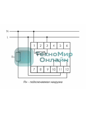 Реле времени PCA-512 (задержка выкл. 230В 8А 1перекл. IP20 монтаж на DIN-рейке) F&F EA02.001.001