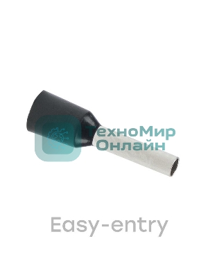 Наконечник штыревой втулочный изол. НШвИ 1.5-8 (уп. 50 шт) EKF nhvi-1.5-8