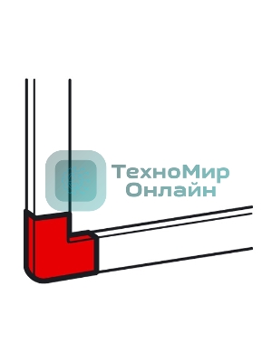 Угол плоский 24х14мм METRA Leg 638133