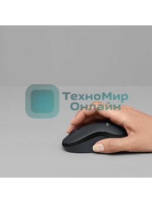 Мышь беспроводная Logitech M220 SILENT черный/серый, 1000 dpi, радиоканал, USB, кнопки - 3
