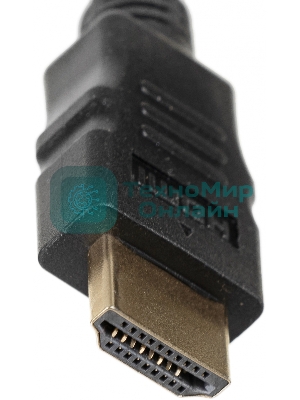 Кабель соединительный аудио-видео HDMI (m)/HDMI (m) 3м. феррит.кольца позолоченные контакты черный (NO NAME)