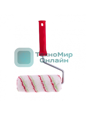 Валик Сибртех Эмали, 180 мм, ворс 12 мм, D 48 мм, D ручки 8 мм, полиамид, полиакрил