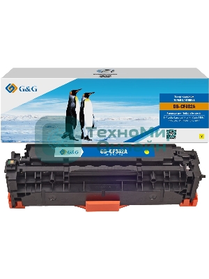 Картридж лазерный G&G GG-CF382A желтый (2700 стр.) для HP LJ Pro M476dn/M476nw/M476dw