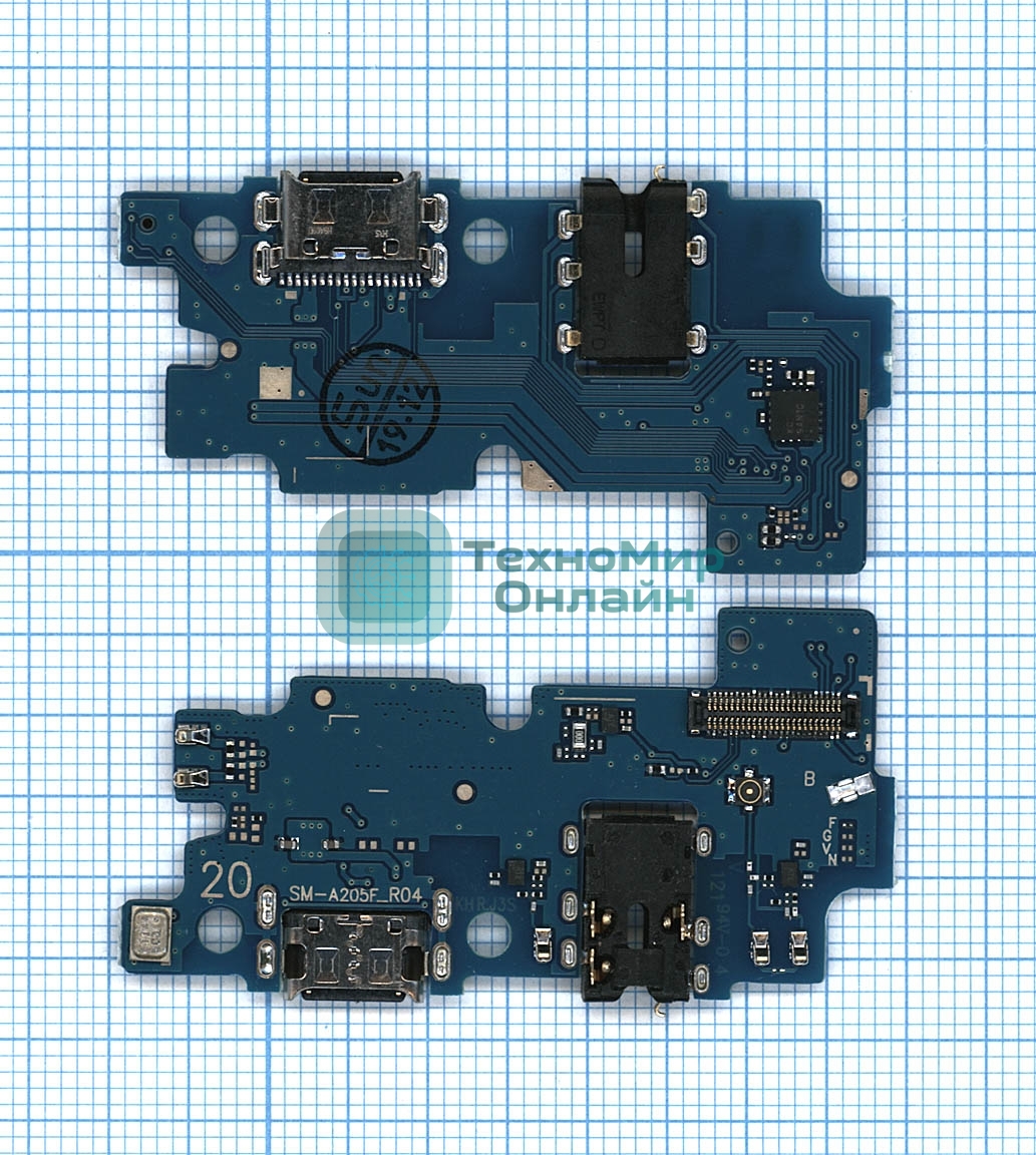 Шлейф разъема питания для Samsung Galaxy A20 A205F