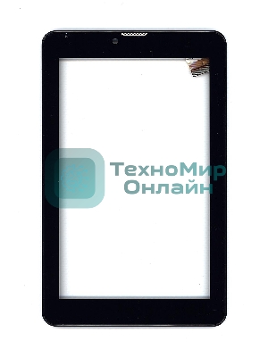 Сенсорное стекло (тачскрин) для Irbis TZ747, черное с рамкой