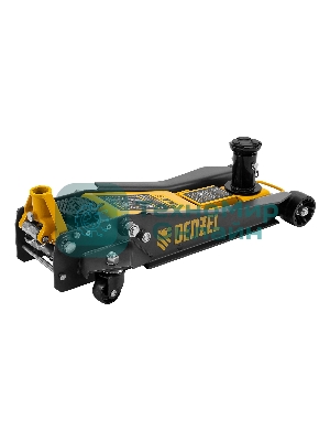 Домкрат гидравлический подкатной Denzel 2/3 т, 98-770 мм, быстрый подъем, низ. подхват, проф, SUV