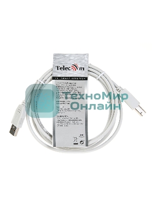 Кабель AM/BM USB2.0 1.8м TELECOM, TC6900-1.8M 