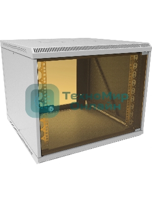 Шкаф коммутационный Suprlan (05-1096) настенный 12U 600x600 мм пер. дв. стекл направл. под закл. гайки 70 кг RAL 7035 535 мм 22.69 кг 500 мм