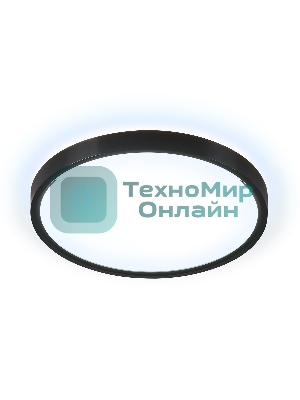 Потолочный светодиодный светильник Ambrella light FZ3050 BK черный IP44 24W+10W 6400+6400К D300*40 (Без ПДУ)