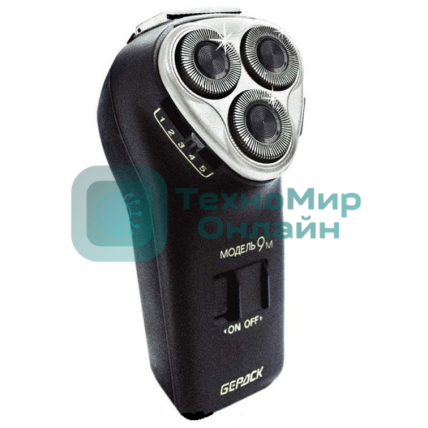 Электробритва Бердск 9М черный/стальной