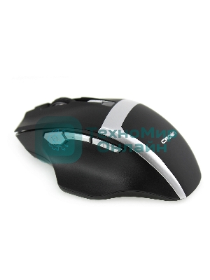 Мышь беспроводная Crown Gaming CMXG-801 черный, 1600 dpi, радиоканал, USB, кнопки - 7