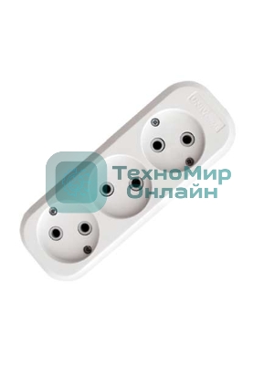 Колодка удлинителя 3-м АВС-пл. без заземл. UNIVersal E203