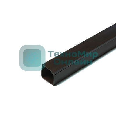 Кабель-канал 16х16 L2000 пластик с двойным замком венге УралПак КК-4816016-140