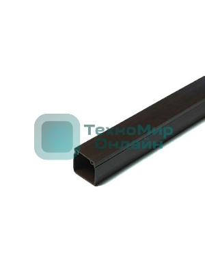 Кабель-канал 16х16 L2000 пластик с двойным замком венге УралПак КК-4816016-140