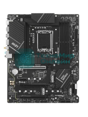 Материнская плата MSI PRO Z790-P WIFI, LGA 1700, Intel Z790, 4xDDR5, 6xSATA, 4xM.2, 1xPCIe 5.0 x16, 1xPCIe 4.0 x16, 1xPCIe 3.0 x16, 1xPCIe x1, 1xHDMI, 1xDP, 1x2.5Gb LAN, 4xUSB-A 2.0, 2xUSB-A 3.2 Gen 1, 1xUSB-A 3.2 Gen 2, 1xUSB-C 3.2 Gen 2x2, 6x3.5мм, 7.1, ATX