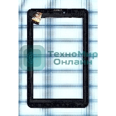 Сенсорное стекло (тачскрин) для Irbis TZ747, черное с рамкой