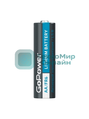 Батарейка GoPower FR6 AA BOX10 Lithium 1.5V