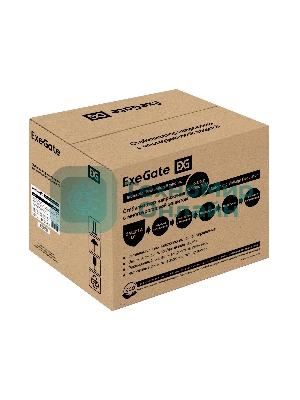 Стабилизатор напряжения ExeGate Expert AS-10000 белый (10000ВА, вход 140...260В, цветной дисплей, выход 220В±8%, КПД 98%, 5 уровней защиты, задержка, усиленный метал. корпус, клем.колодка, RTL)