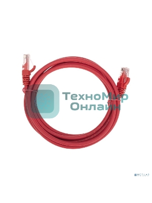 Патч-корд U/UTP Rexant cat.6, RJ45-RJ45, неэкранированный, 26AWG, LSZH, красный, 2 м